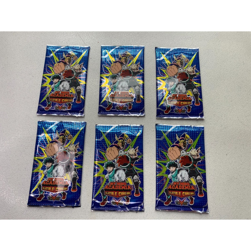 My Hero Academia Collectible Card Game Booster Pack Wave 1 6 Packs Brand New